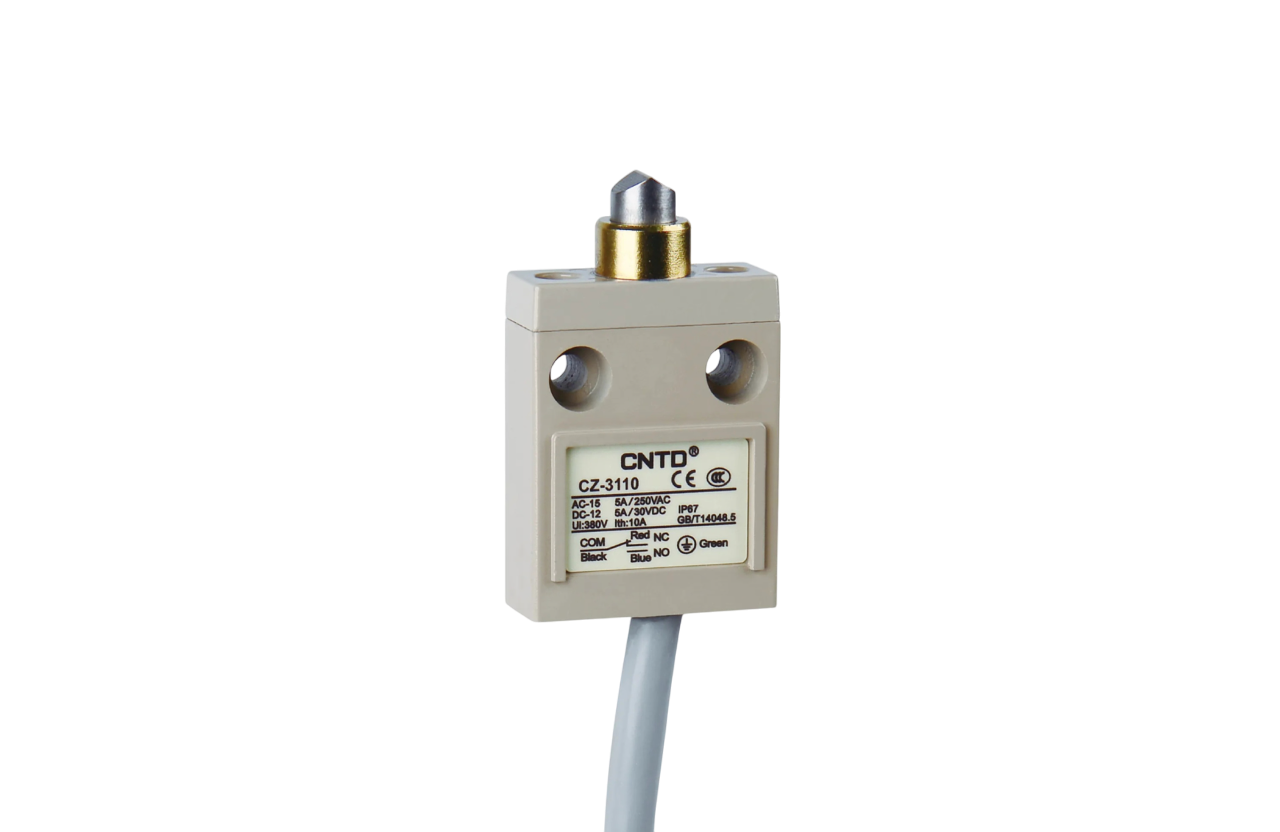 لیمیت سوئیچ فشاری ساده با اهرم بلند ضد آب سی ان تی دی CNTD مدل CZ-3110