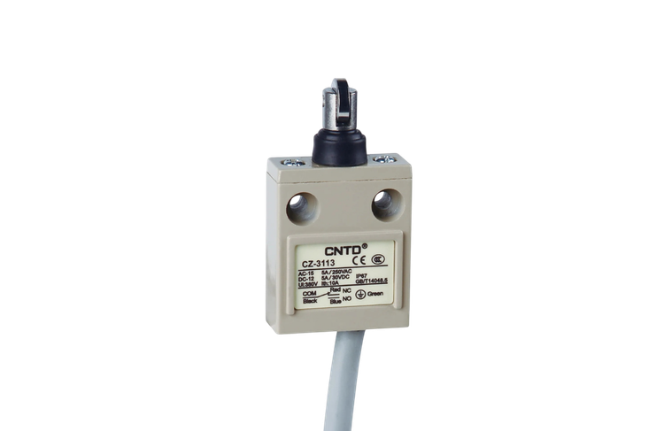 لیمیت سوئیچ فشاری قرقره دار کاوردار خلاف جهت ضد آب سی ان تی دی CNTD مدل CZ-3113