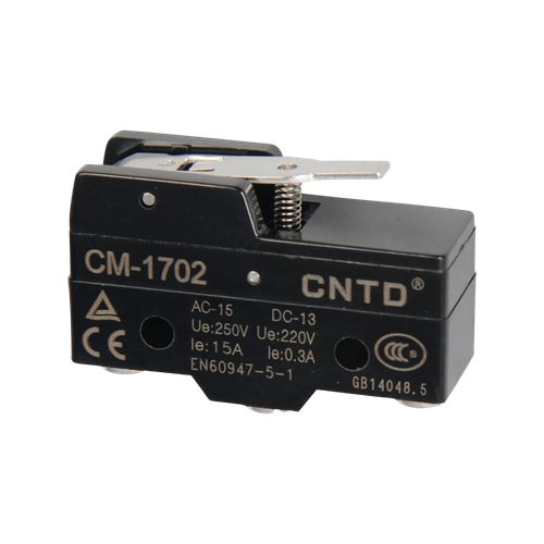 میکروسوئیچ زبانه کوتاه فشاری تیغه دار سی ان تی دی CNTD مدل CM-1702