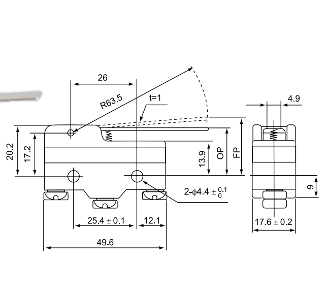 CM-1701 dimension