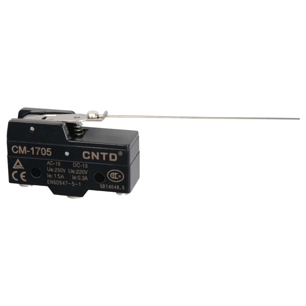 میکروسوئیچ زبانه بلند سوزنی سی ان تی دی CNTD مدل  CM-1705