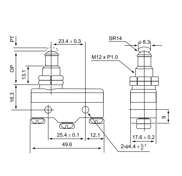 CM-1307 dimension