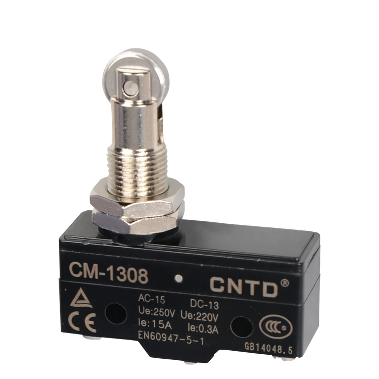 میکروسوئیچ فشاری قرقره دار سی ان تی دی CNTD مدل CM-1308