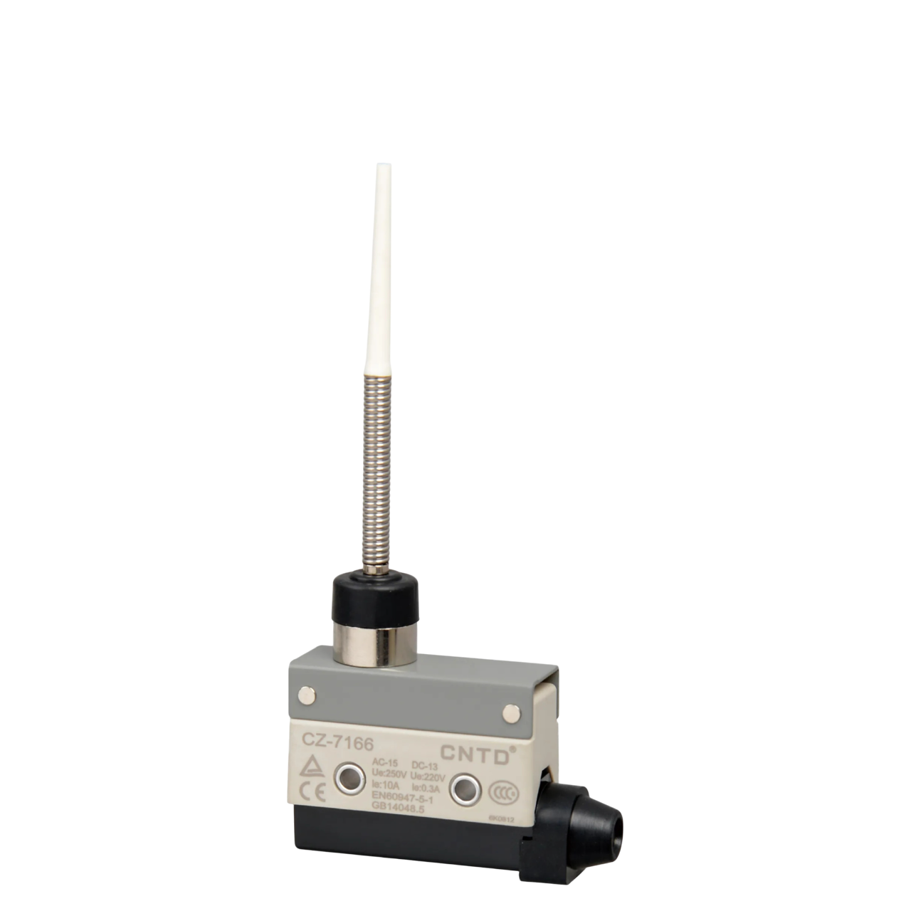 میکروسوئیچ کاوردار نیم فنر با سری پلاستیکی طرح امرن سی ان تی دی CNTD مدل CZ-7166