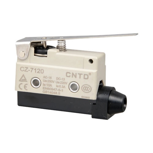 میکروسوئیچ کاوردار زبانه بلند بدون قرقره طرح امرن سی ان تی دی CNTD مدل CZ-7120