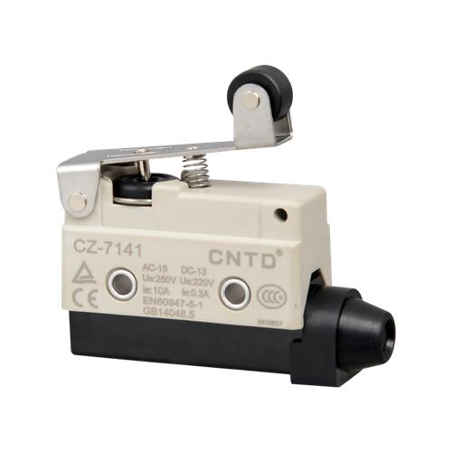 میکروسوئیچ کاوردار زبانه کوتاه قرقره دار طرح امرن سی ان تی دی CNTD مدل CZ-7141