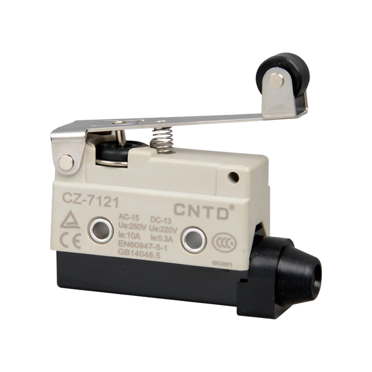 میکروسوئیچ کاوردار زبانه بلند قرقره دار طرح امرن سی ان تی دی CNTD مدل CZ-7121