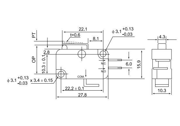 CMV102D dimension