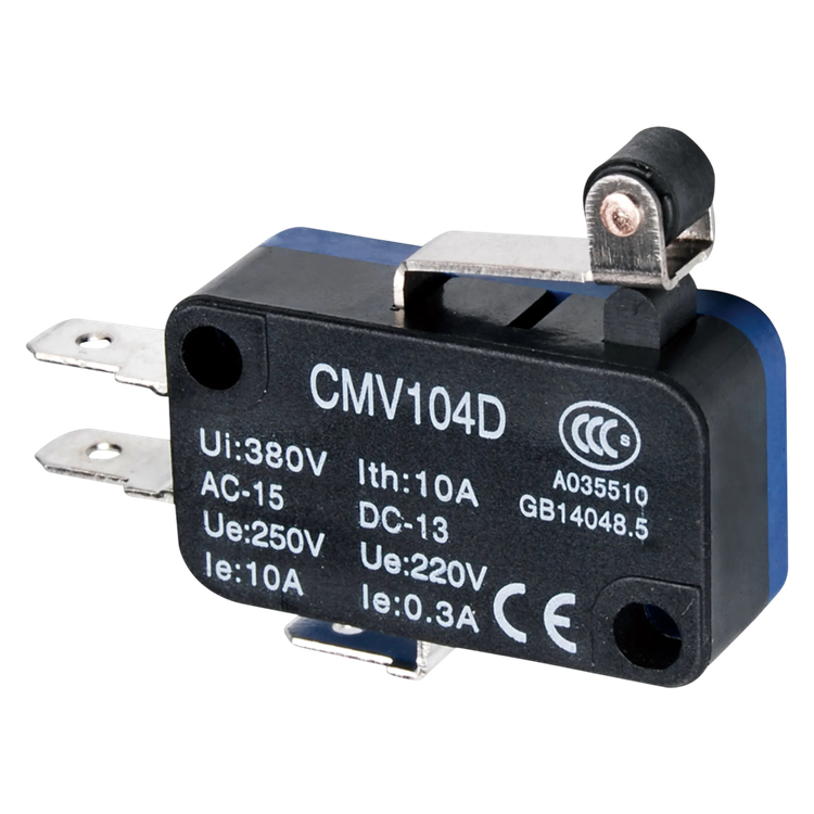 میکروسوئیچ اهرمی کوتاه قرقره دار سی ان تی دی CNTD مدل CMV104D