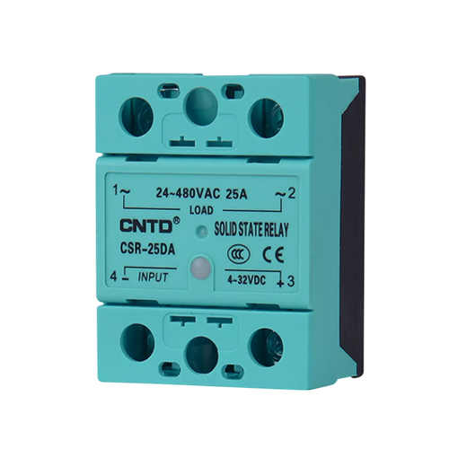 رله SSR تک فاز 60 آمپر CNTD مدل CSR-60AA با ورودی AC و خروجی AC