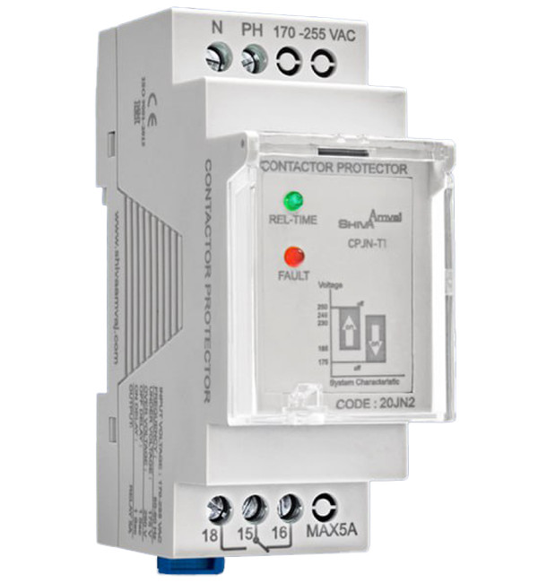 محافظ کنتاکتور تک فاز سری N مدل CPJN-T1 شیوا امواج