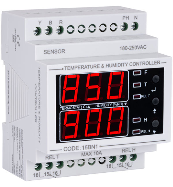 کنترل کننده دما و رطوبت THBN-100 شیوا امواج