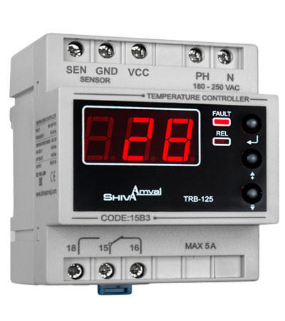 ترموستات دیجیتال سنسوردار TRB-125D شیوا امواج | بازه –۵۰ تا +۱۲۵ °C